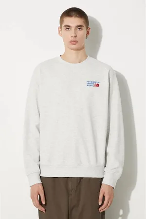 New Balance Bavlněná mikina Athletics Premium Logo Crew pánská