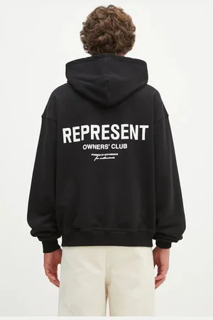Represent Bavlněná mikina Owners Club Zip Hoodie pánská