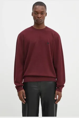 Carhartt Vlněný svetr Madison Sweater vínová barva