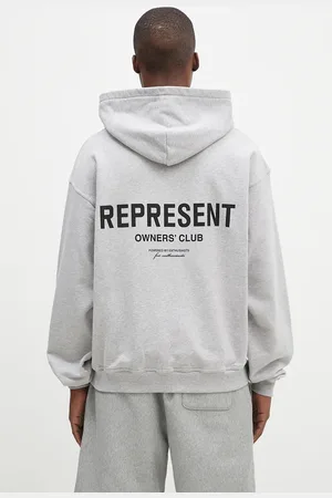 Represent Bavlněná mikina Owners Club Zip Hoodie pánská