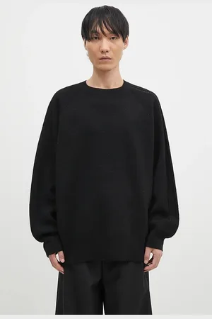 Y-3 Vlněný svetr 3-S Knit Crew barva
