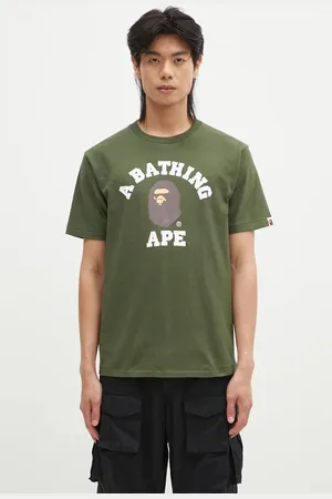 A Bathing Ape Bavlněné tričko COLLEGE TEE barva