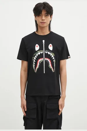 A Bathing Ape Bavlněné tričko 1ST CAMO SHARK TEE barva