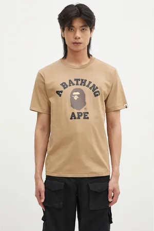 A Bathing Ape Bavlněné tričko COLLEGE TEE barva