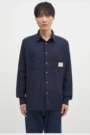 Barbour Bavlněná košile Angelo Relaxed tmavomodrá barva