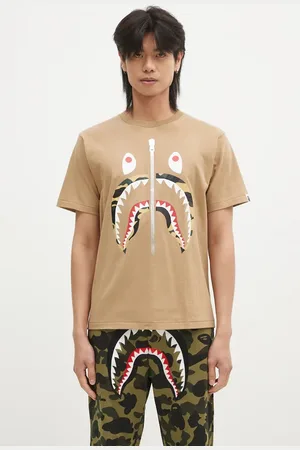A Bathing Ape Bavlněné tričko 1ST CAMO SHARK TEE barva