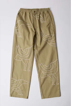 By Parra Bavlněné kalhoty Stitched Up Duck Pants barva