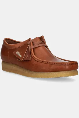 Clarks Kožené polobotky Wallabee pánské