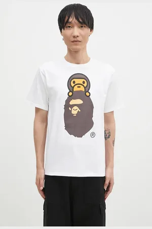 A Bathing Ape Bavlněné tričko MILO ON APE HEAD TEE barva