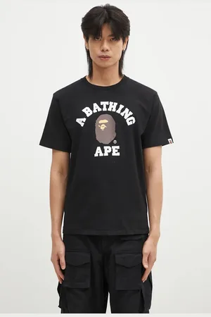 A Bathing Ape Bavlněné tričko COLLEGE TEE barva