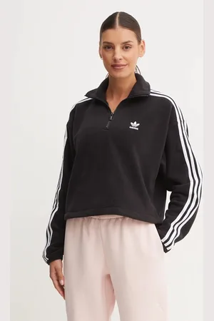 adidas Fleecová mikina Adicolor barva