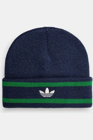 adidas Čepice Beanie tmavomodrá barva
