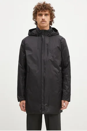 Rains Bunda Padded Nylon Coat 15480 BLACK barva