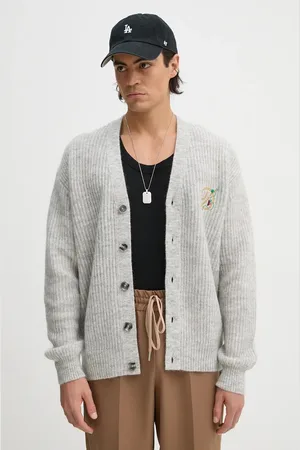 Drôle de Monsieur Vlněný svetr Le Cardigan D Raisin barva
