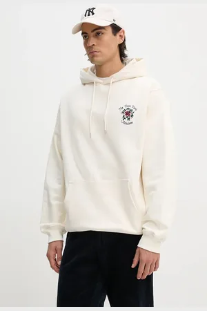 Drôle de Monsieur Bavlněná mikina Le Hoodie Slogan Fleurs pánská