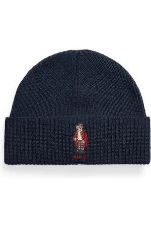 Ralph Lauren Čepice z vlněné směsi tmavomodrá barva