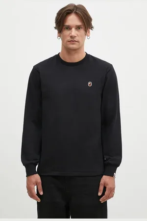 A Bathing Ape Bavlněné tričko s dlouhým rukávem One Point Longsleeve barva