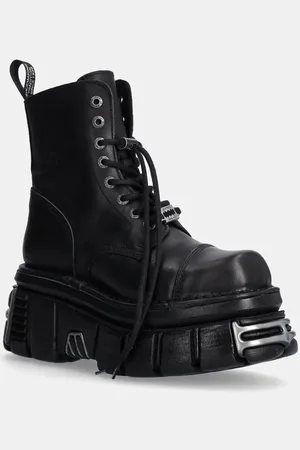 New Rock Kožené workery Nomada Negro + Tower Negro Acero E14 dámské