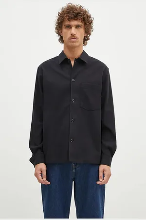 Norse projects Košile s příměsí vlny Carsten Cotton Wool LS Shirt barva