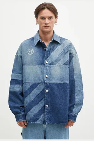 AMBUSH Košilová bunda Patchwork Denim Shirt Vintage barva