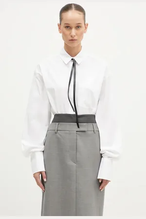 Sportmax Bavlněná košile Gesso barva