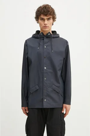 Rains Bunda 12010 Jacket tmavomodrá barva
