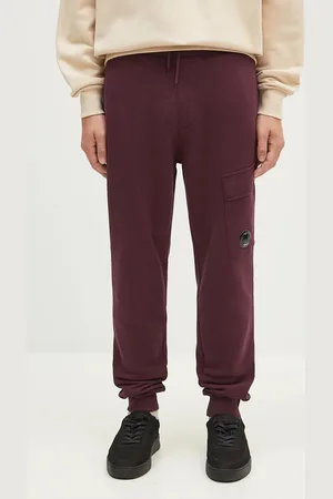 C.P. Company Bavlněné tepláky Diagonal Raised Fleece Cargo Sweatpants barva