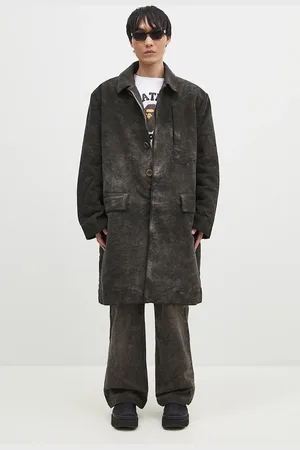 Rick Owens Bavlněný kabát Rick Owens Jumbo Mac barva