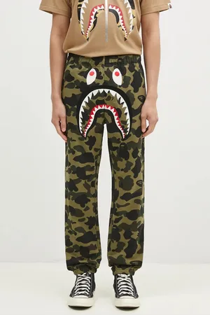 A Bathing Ape Bavlněné tepláky 1ST CAMO SHARK barva