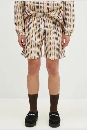 Pleasures Bavlněné šortky Stitch Shorts barva