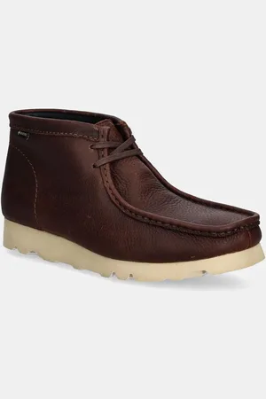 Clarks Kožené polobotky Wallabee Boot Gore-Tex pánské