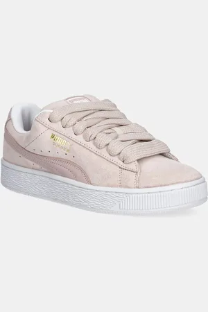 PUMA Kožené tenisky Suede XL béžová barva