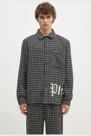 Pleasures Košile s příměsí vlny Cross Work Shirt barva