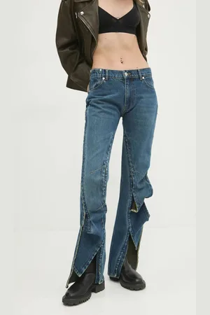 Y / PROJECT Džíny EVERGREEN HOOK AND EYE SLIM JEANS dámské