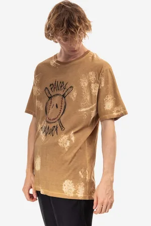 Diadora Bavlněné tričko x Paura Logo vínová barva