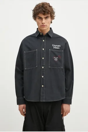 HUMAN MADE Bavlněná košile Stitch Work Shirt barva