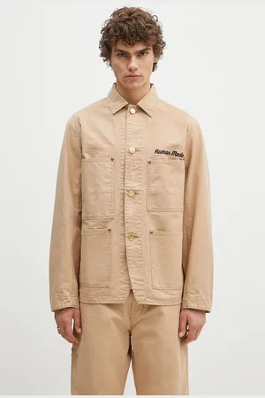 HUMAN MADE Bavlněná košilová bunda Washed Duck Coverall Jacket barva