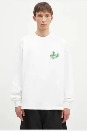 Mki Miyuki-Zoku Bavlněné tričko s dlouhým rukávem Leaf Long Sleeve Tee barva