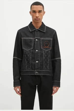 Marine Serre Džínová bunda Moon Laser Denim Trucker Jacket pánská