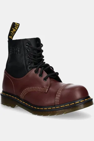 Maison Margiela Kožené kotníkové boty x Dr. Martens dámské