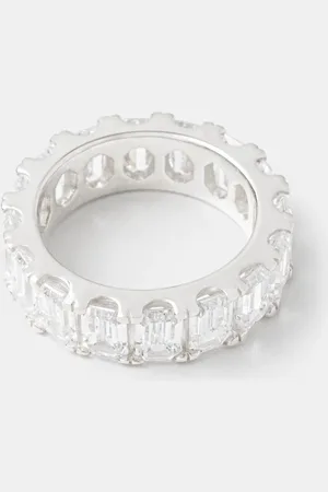 Hatton Labs Stříbrný prsten Answear Lab Step Cut Eternity Ring HL.W4.266.01
