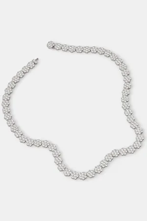Hatton Labs Stříbrný náhrdelník Daisy Tennis Chain S HL.W4.863.01