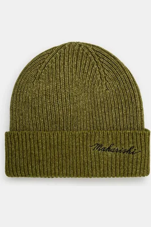 Maharishi Vlněná čepice Embroidered Beanie barva