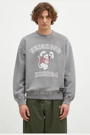 NEIGHBORHOOD Bavlněná mikina Pigment Dyed Sweat Shirt Longsleeve pánská