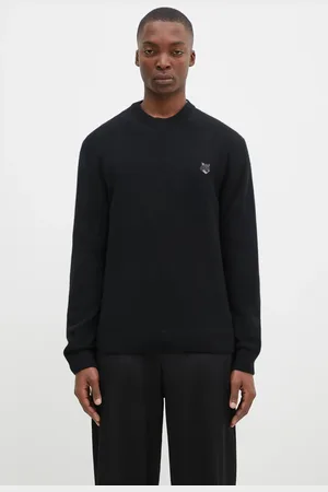 Maison Kitsuné Vlněný svetr Bold Fox Head Patch pánský