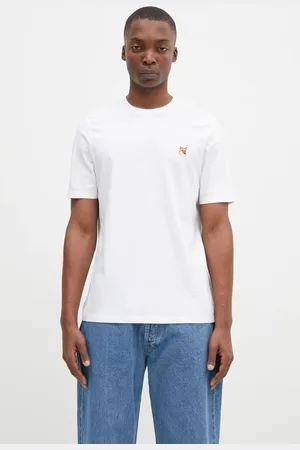 Maison Kitsuné Bavlněné tričko Fox Head Patch Regular Tee Shirt barva