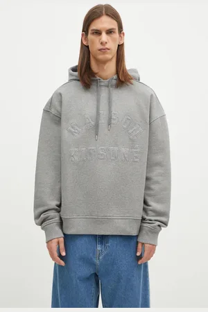 Maison Kitsuné Bavlněná mikina Varsity pánská