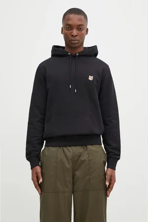 Maison Kitsuné Bavlněná mikina Fox Head Patch Regular Hoodie pánská