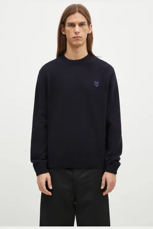 Maison Kitsuné Vlněný svetr Bold Fox Head Patch pánský