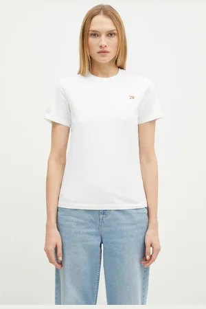 Maison Kitsuné Bavlněné tričko Baby Fox Patch Regular Tee Shirt barva